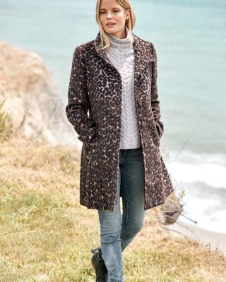 Via spiga coat leopard sales
