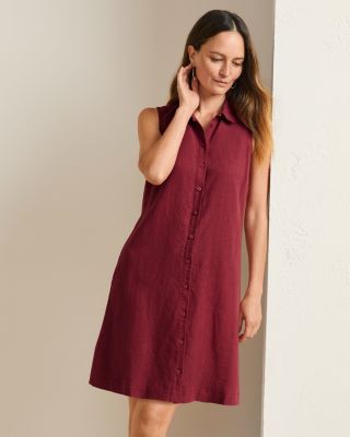 garnet hill linen dress