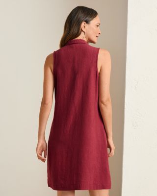 garnet hill linen shirt dress