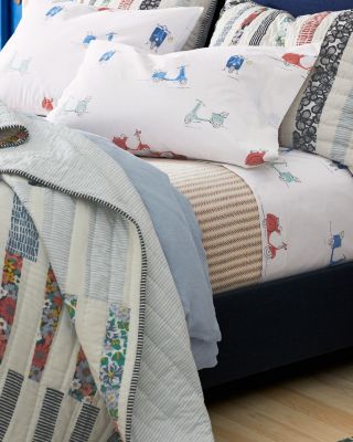 Cotton Ticking Stripe Blankets and Throws | Garnet Hill