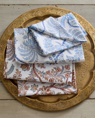 Lyon Floral Wrinkle-Resistant Sateen Sheet Set | Garnet Hill
