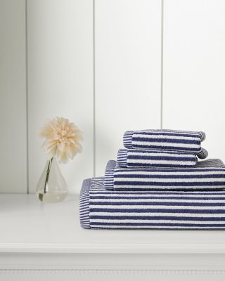 Striped Pattern Bath Towel Soft Cotton Absorbent Face Hand Towels  13x28.7inch
