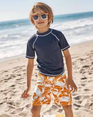 kids swim tee in bella rose - REY SWIMWEAR