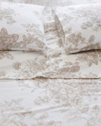Garnet Hill Signature Toile Floral Flannel Bedding