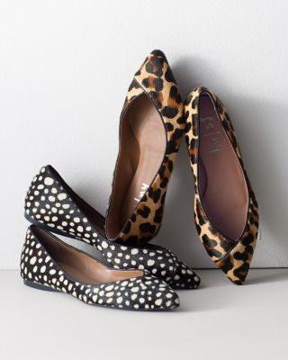 french sole leopard peppy flats