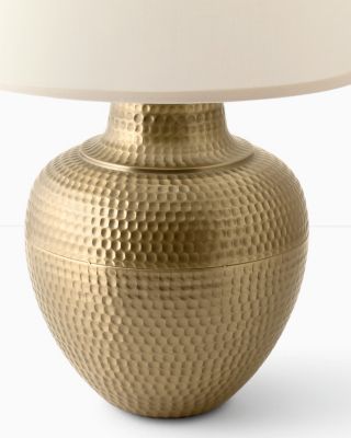 Brass hammered lamp sales