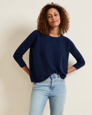 Garnet hill sale cashmere cropped sweater