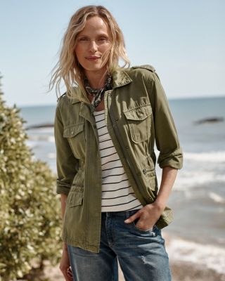 Khaki cargo jacket outlet womens