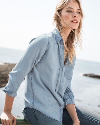 DL1961 TENCEL™ Chambray Button-Down Shirt | Garnet Hill