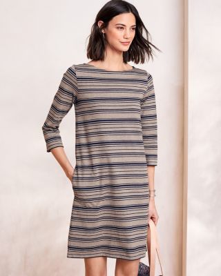 Organic-Cotton Bateau-Neck Dress