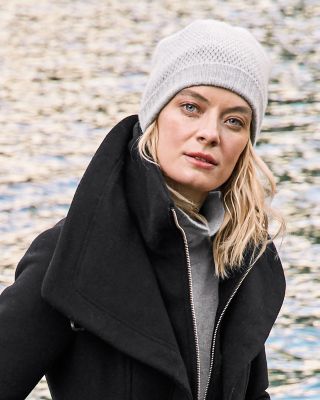 Basketweave Cashmere Hat | Garnet Hill