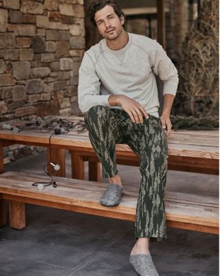 Men's Organic-Pima-Cotton Flannel Pajamas