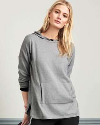 Organic-Cotton Hooded Sweater Tunic | Garnet Hill