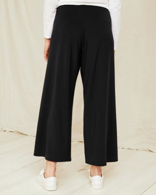 Pleat-Detail Cropped Pants | Garnet Hill