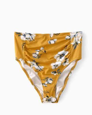 Hill Ruched HighWaisted Bikini Bottom Hill