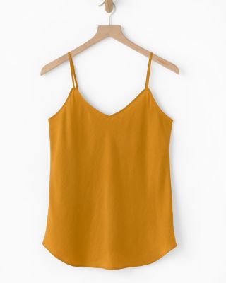 Washed-Silk V-Neck Camisole