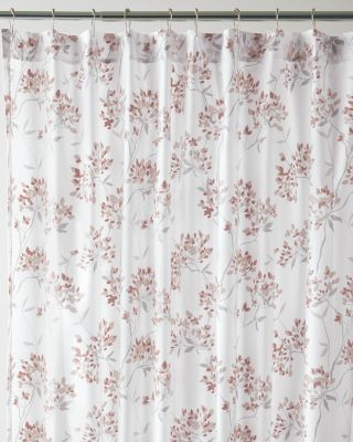 Wrinkle Resistant Lacecap Hydrangea Shower Curtain Garnet Hill