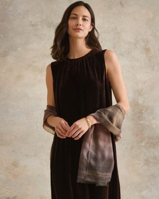 Elizabeth Gillett Celeste Cashmere Scarf | Garnet Hill
