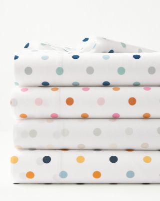 Polka-Dot Percale Sheet Set | Garnet Hill