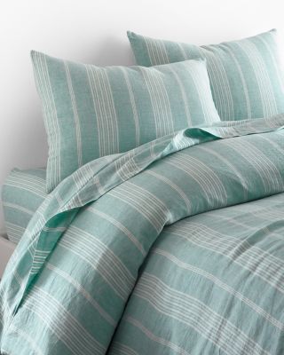 Linen YarnDyed Stripe Bedding and Pillow Cover Hill