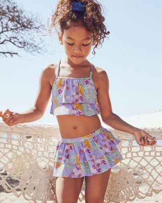 Girls Tropicale Flounce Frill Bikini - 😎 Bon+Co Kids, Teen