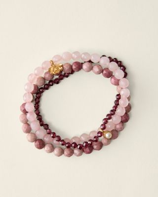 Satya Beaded Stretch Bracelets - Set of 3 | Garnet Hill