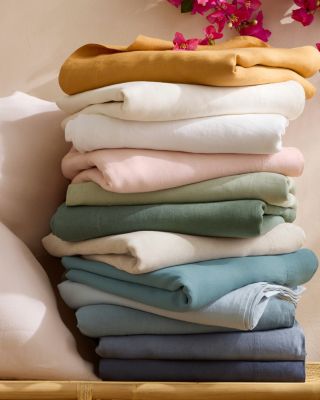 Solid Relaxed Linen Sheets