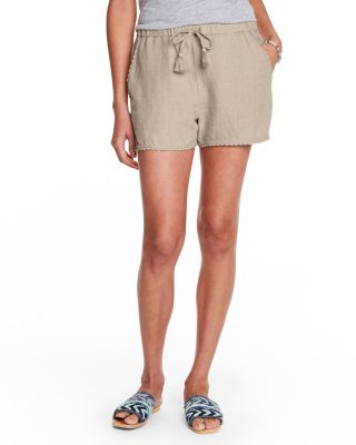 LaceTrimmed Linen Shorts Hill