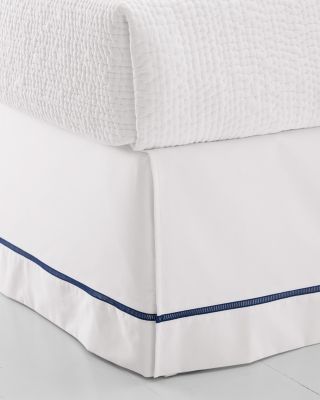 WrinkleResistant Embroidered Sateen Bedskirt Hill