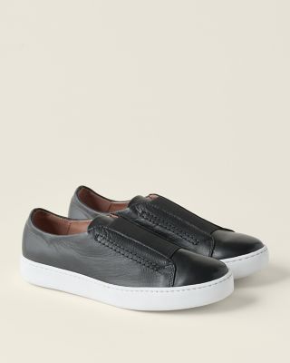 関税なし【RECTO】AUDREY フラットシューズ(SUEDE ・ LEATHER) Zora Slip-On Sneakers | Garnet Hill
