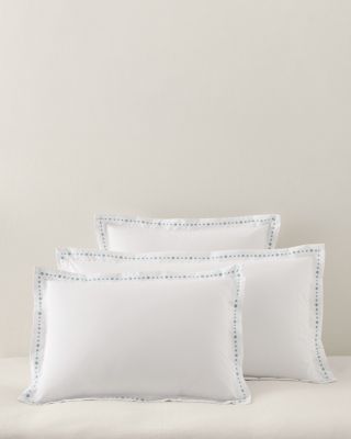 Signature Dot Embroidered Percale Sham | Garnet Hill