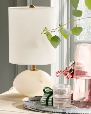Regina Andrew Alabaster Small Orb Table Lamp | Garnet Hill