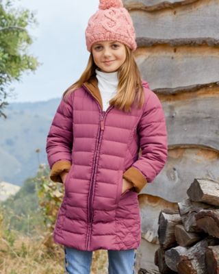 Girls best sale quilted coat