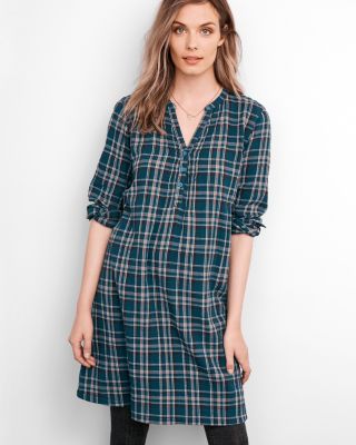 Plaid Popover Dress | Garnet Hill