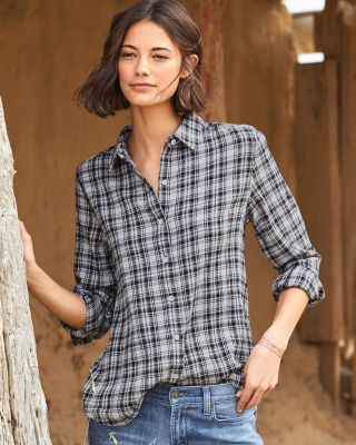 Organic-Cotton Plaid Shirt | Garnet Hill