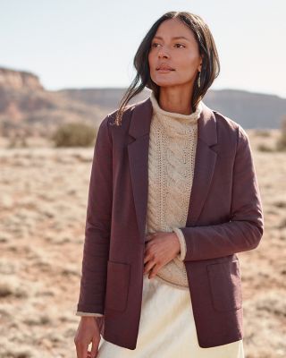 Knit Relaxed Blazer Garnet Hill