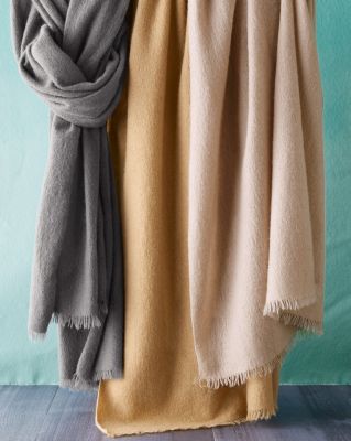 Garnet hill wool & cashmere online throw