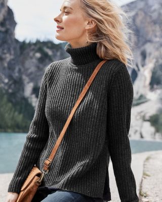 garnet hill cashmere turtleneck sweater