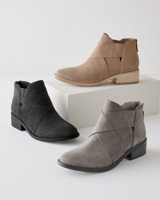 eileen fisher suede boots