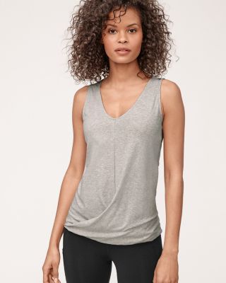 Organic-Cotton Twist-Front Tank | Garnet Hill