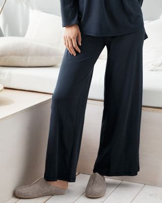 Papinelle Ombré Wide Leg Cotton Pajama Pants Geranium