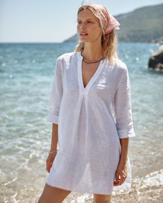Relaxed-Linen Beach Dress