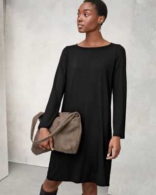 Eileen fisher jersey shift hot sale dress