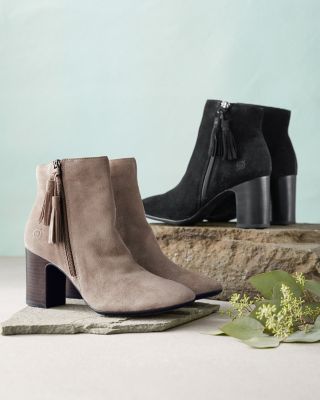 born michie block heel bootie