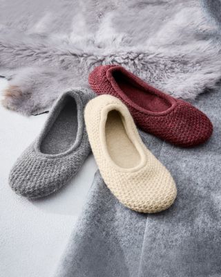 cashmere ballet slippers