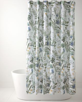 Wildflower Linen Shower Curtain Hill