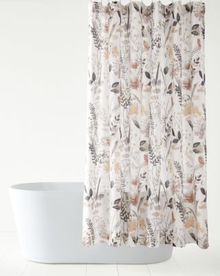 Brown And Blue Shower Curtain - Foter