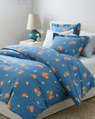 Clementine Organic-Cotton Percale Sheet Set | Garnet Hill