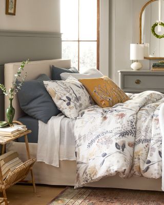 Wildflower Relaxed-Linen Duvet Cover | Garnet Hill