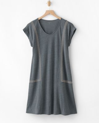 linen knit dress